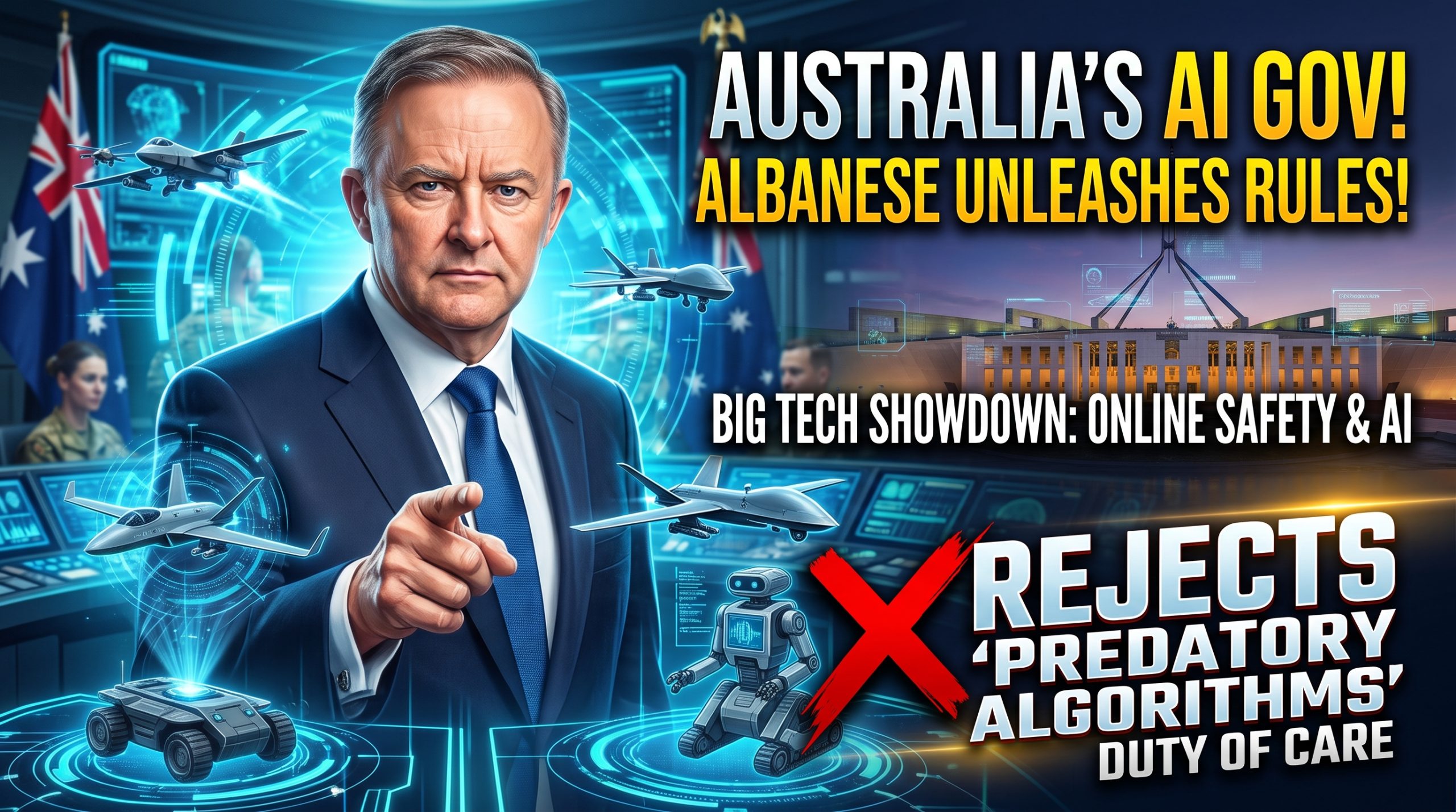 Australian Prime Minister Seeks Big Tech Support for Online Safety and AI Rules