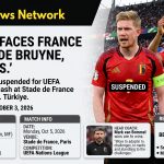 Belgium to Face France Without De Bruyne and Tielemans