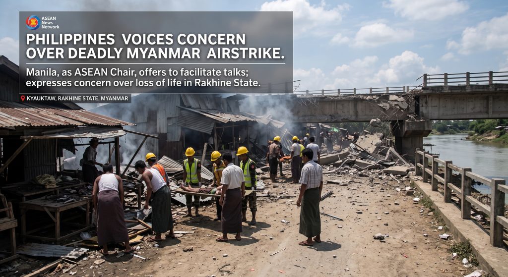 Philippines Voices Concern Over Deadly Myanmar Airstrike in Rakhine State